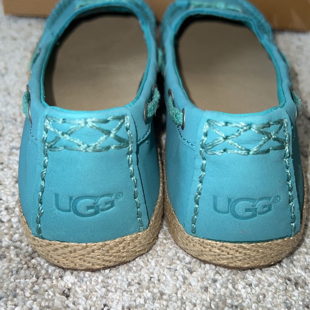 NIB AUTH UGG CHIVON FLAT Turquoise MRL - Picture 6 of 9